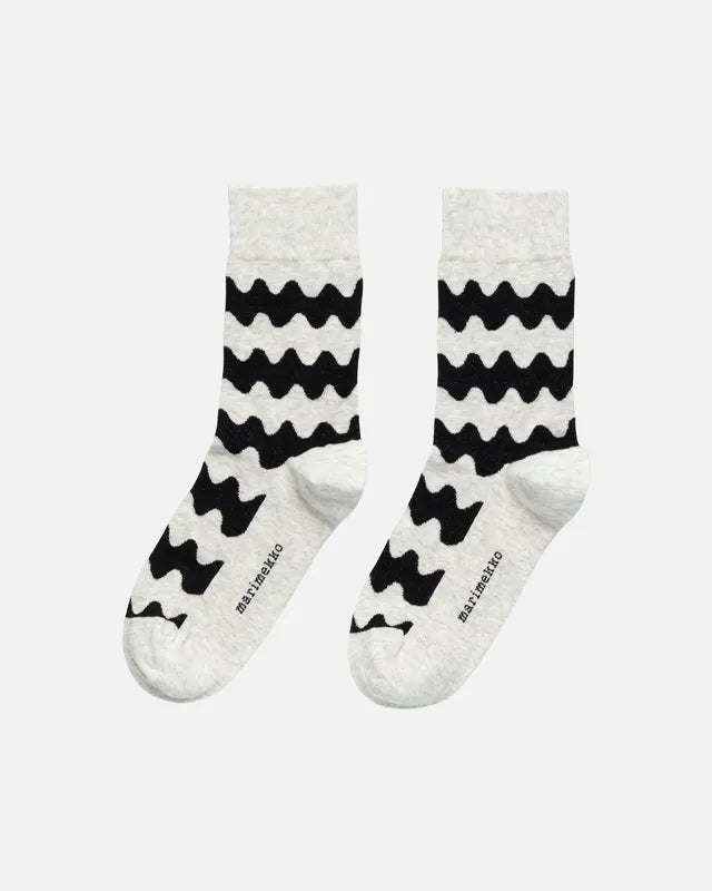 Kasvaa Lokki Socks - Black/Light Grey