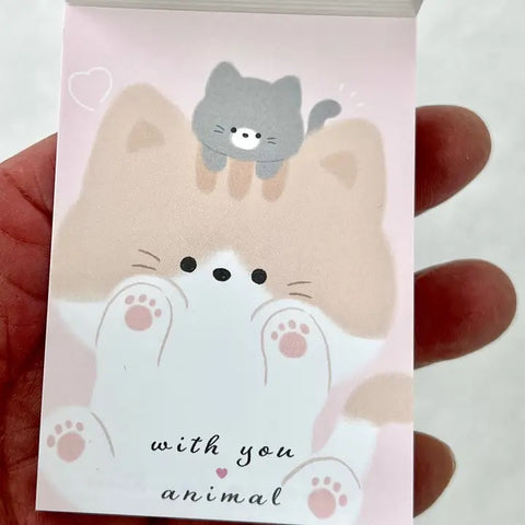 Cat and Kitten Mini Notepad