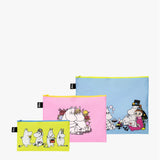 Moomin Together Recycled Zip Pockets - Set of Three