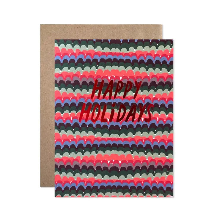 Happy Holidays Knit Card