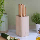 Opinel Parallèle Knife Block - 5pc Set