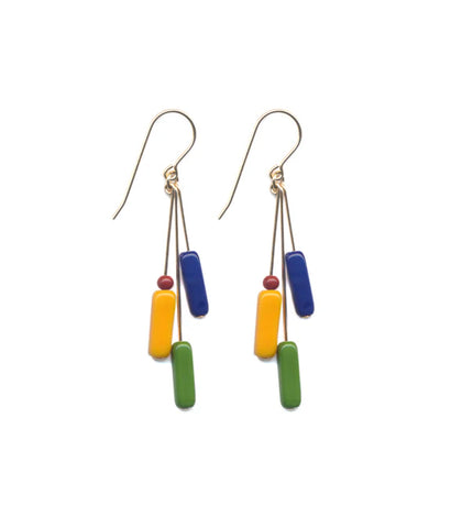 Multi Rectangle Cluster Earrings