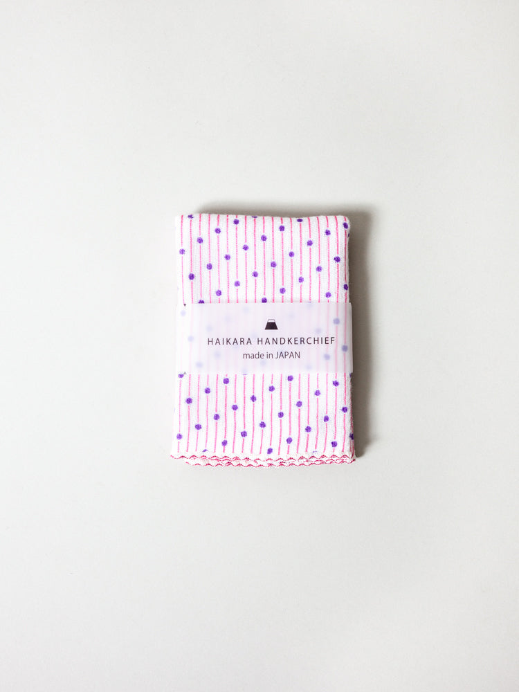 Haikara Little Handkerchief - Sudare Pink